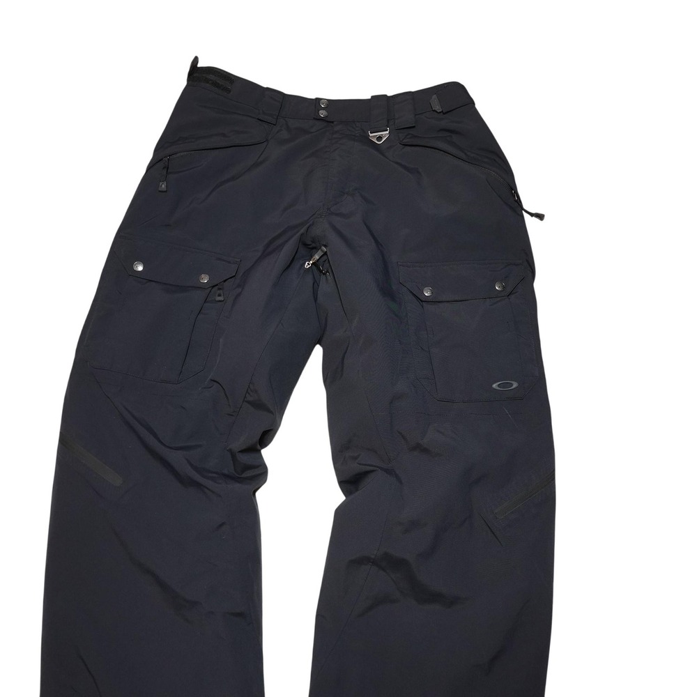 Oakley Snow Pants Mens 2XL Black Insulated RECCO Avalanche Ski Cargo Snowboard